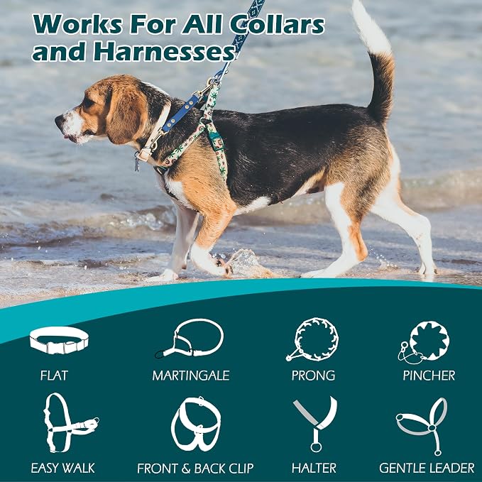 PetBonus Dog Collar Safety Clip, Waterproof Backup Safety Strap | Prong Collar to Harness Connector, Escape Proof, Odor Proof, Easy to Clean, Double Ended Clasp for Training Walking, Blue - Image 7