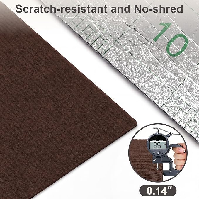 Large Cat Scratcher, 78.7x15.7 Cat Scratch Furniture Protector | Trimmable, No-Shedding Cat Scratch Pad with Self-Adhesive Backing for Climbing, Protects Walls and Couch, Brown - Image 3