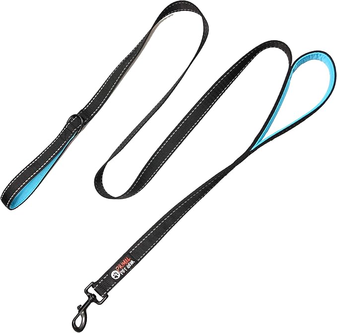 Dog Leash 6ft Long,Traffic Padded Two Handle,Heavy Duty,Reflective Double Handles Lead for Control Safety Training,Leashes for Large Dogs or Medium Dogs,Dual Handles Leads(Black) - Image 7