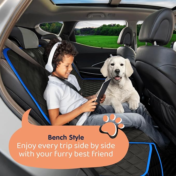 Petloox XL Dog Car Seat Cover for Back Seat, Waterproof Hammock for Car, SUV & Truck, Non-Slip Backseat Cover for Dogs, Heavy-Duty Dog Hammock Style Seat Protector Pets, Easy to Install & Clean - Image 6