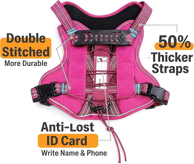 3-in-1 Dog Vest Harness Leash Set for Daily,Service,Training Animal X Large - Image 5