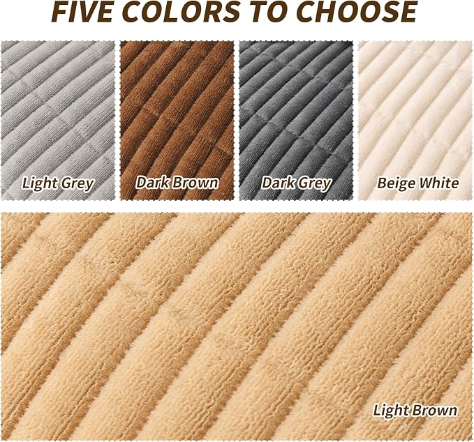 Couch Covers for Dogs, Velvet Dog Couch Cover, Pet Couchs Covers for 3-4 Seater, Couchs Protector for Dogs, Sofa Cover for Pets Washable(1PC, Light Brown, 27.6"×94.5", 3-4 Seater) - Image 4