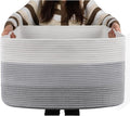 OIAHOMY Blanket Basket Laundry Basket Dog Toy Basket 75L Gradient Grey | Large Storage Basket,Baby Basket,Toy Storage,Woven Rope Basket for Blankets,Blanket Storage for Living Room by MasterofSpaceOptimization
