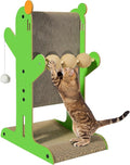 ​Cat Scratcher, Double-Sided Cat Cardboard Scratcher, T Shaped Vertical Cat Scratcher for Wall and Couch Protection, Cat Scratching Post with 3 Sisal Balls and 2 Plush Ball Toys by YEMOO