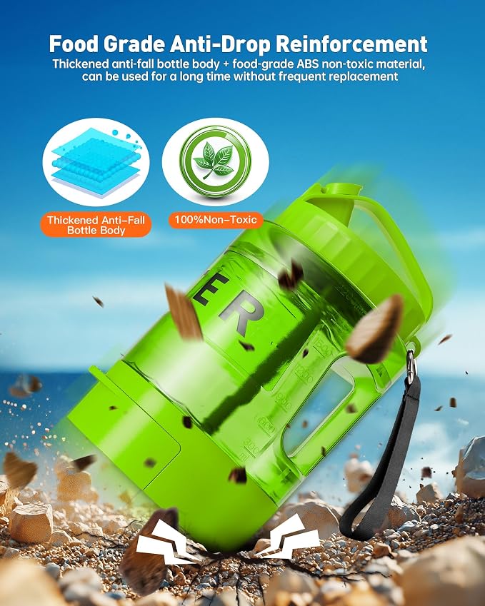 Portable Dog Water Bottle Bowl - 77 oz Travel Water Bowl Dispenser for Dogs Leak Proof, Suitable for Large Pet Drinking, A Must Have for Outdoor, Camping, Walking, Beach, Hunting Other Scenes （Green） - Image 5