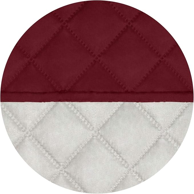 PureFit Reversible Quilted Couch Covers for Dogs Sofa Cover 4 Seater 88" | Red/Ivory, Water Resistant Couch Protector, Washable Pet Couch Cover with Non Slip and Elastic Straps For Kids - Image 5
