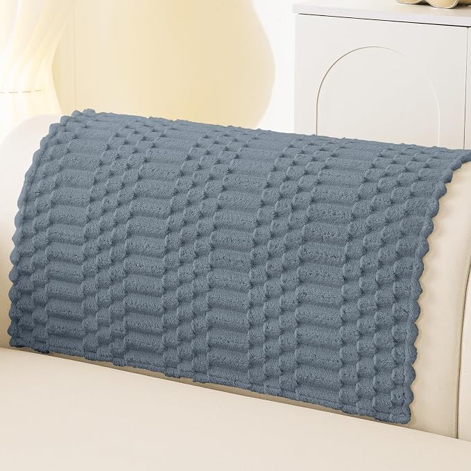 Smiry Waterproof Couch Covers for Dogs Washable, Non Slip Pet Sofa Cover | Plush Scratch Resistant Flannel Furniture Protector for Dogs, Grey, 36" x 36" by Smiry