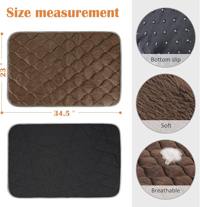 Self-Warming Cat Bed and Dog Crate Pad - Thermal Pet Heating Mat - Image 8