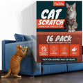 FixZilla Anti Cat Scratch Furniture Protector, 16-Pack Couch Protector from Cat Claws – Heavy-Duty, Easy-to-Apply Scratching Deterrent and Shield for Sofa Corners, Walls, Doors- with 80 Twist Pins by FixZilla