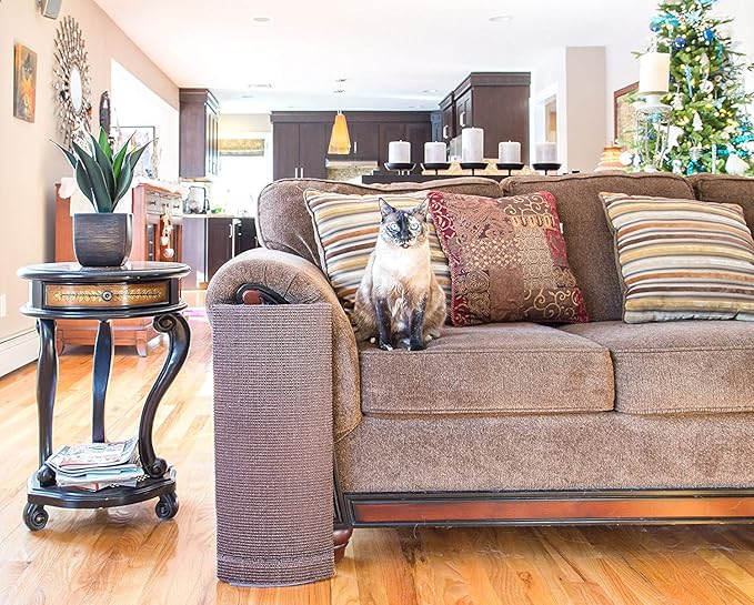Sofa-Scratcher' Cat Scratching Post & Couch-Corner / Furniture Protector (Beige) - Image 6