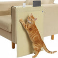 The Cat Ladies Cat Scratch Furniture Protector Mat - Couch Protector from Claws - Anti Scratch Furniture Protectors from Cats Scratching - Sisal Scratcher Pad with Pocket - Beige by TheCatLadies