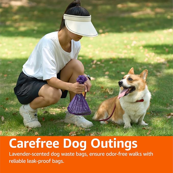 Amazon Basics Premium Lavender Scented Standard Dog Waste Bags, 300 Count (15 Pack of 20) - Image 5