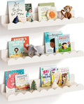 G&W Gruwald Nursery Book Shelves, Set of 3, Nursery Decor for Baby and Toddler, Scalloped Shelves, Book Shelf for Kids Rooms, Wall Book Shelf for Bedroom Kids by G%26W+Gruwald