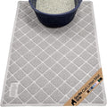 GORILLA GRIP Cat Litter Box Mat, Cushioned Coil Mesh Litter Trapping Mats, Scatter Control Supplies for Less Mess, Phthalate Free, Ultra Deep Catch Grooves, Rinse or Vacuum to Clean, 30x20 Light Gray by Unknown