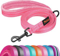 Didog 6FT Reflective Dog Leash for Small Medium Dogs, Slim 5/8" Width, Pink | Soft Padded Handle, Plush Comfort Grip, Tangle-Free, 360° Swivel Clasp for Daily Walking and Training, Night Safety by Didog