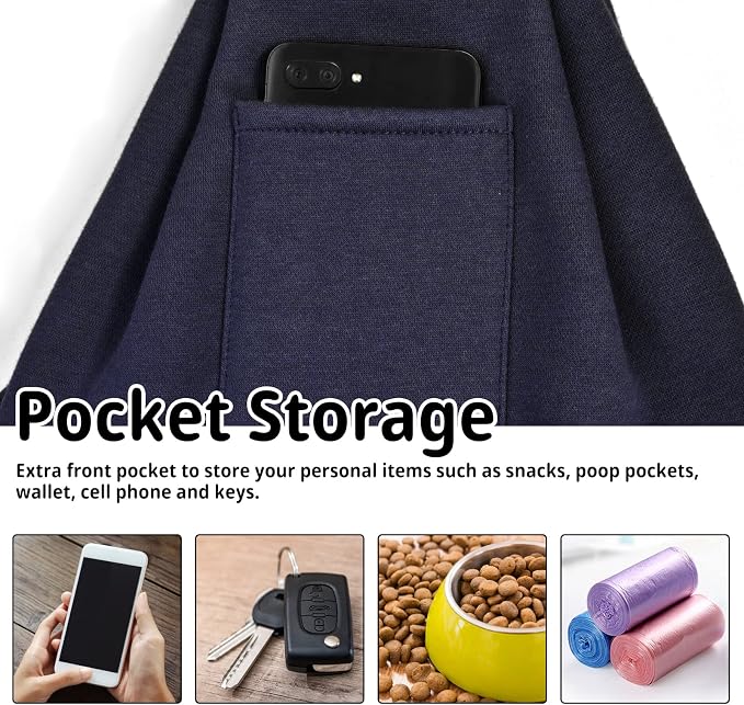 CUBY Dog and Cat Sling Carrier - Hands Free Reversible Pet Papoose Bag - Soft Pouch and Tote Design - Suitable for Puppy, Small Dogs Cats Outdoor - Image 9