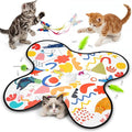 Aktor Interactive Cat Toy for Indoor Cats - Rechargeable Automatic Hide & Seek with Fluttering Butterfly, Moving Feather Wands & Realistic Prey Sounds | Motion Activated Exercise Toy for Bored Cats by Aktor