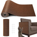 Cat Scratch Furniture Protector, 78.7"x15.8" Cat Scratch Pad for Couch | Trimmable Self-Adhesive DIY Sofa Wall Cats Tower Mat, Replacement Pads from Pet Claws, Dark Brown by Fmelut