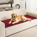 Couch Covers for Dogs, Non Slip Washable Pet Couch Covers for Sofa | 27.6”x59.1” Burgundy Soft Velvet Sofa Covers for Loveseat, Couch Protect Against Pet Hair, Scratches & Stains by PJLZJFBY