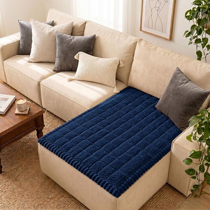 Smiry Couch Cover for Dogs, Non Slip Fuzzy Pet Sofa Covers Washable | Sofa Slipcovers for Sectional Couch, Soft Thick Furniture Protector for Cats Dogs, Against Fur, Dirt, Scratch (43"x63") by Smiry