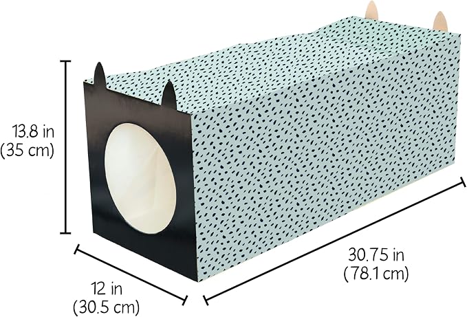 Kitty City Paper Bag Scratchers for Cats, Blue Paper Bag Tunnel Scratcher - Image 3