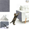 4Pcs Grey Cat Scratch Protector,11.8"x15.8" 4mm Scratch Pad for Cats | Trimable Cat Scratchers for Indoor Cats, Easy Peel Tab Self-Adhesive Guards for Couch Sofa Wall Cat Tree & Cat Wall Furniture by Unknown