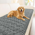 Smiry Non Slip Couch Covers for Dogs, Scratch Resistant Pet Sofa Protector | Machine Washable Soft Fuzzy Thick Furniture Cover for Sofa Loveseat Sectional Large Dogs, Grey, 27.6" x 59" by Smiry
