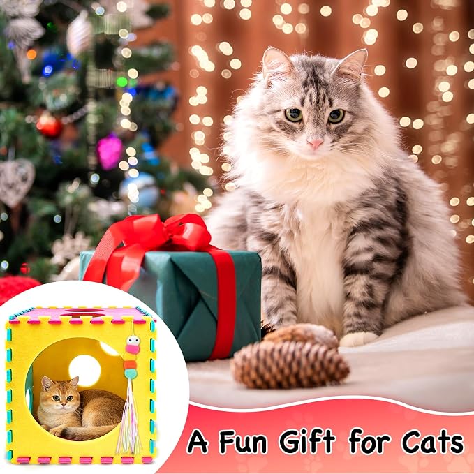 39 Pcs Cat Toys for Indoor Cats, Interactive Fun | Kitten Feather Wand, Catnip Toys, Chew Rope, Springs and Balls, Boredom Relief, Safe and Durable, for All Breeds - Image 8