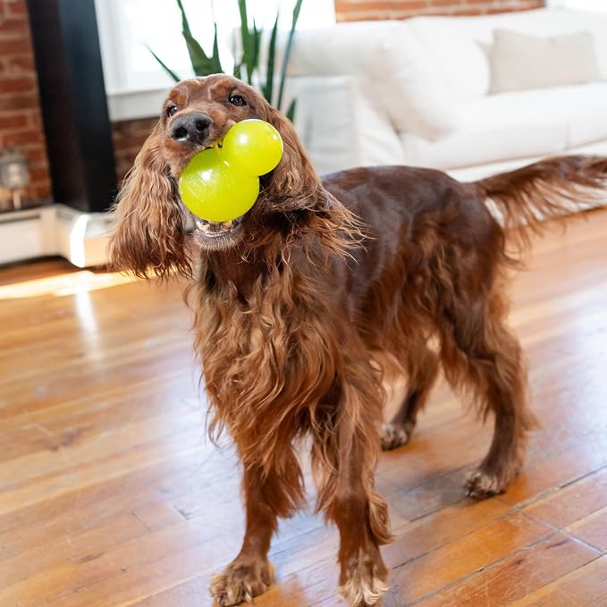 Outward Hound by Planet Dog Double-Tuff Stuffable Dog Toy, Large 5-Inch Green - Treat Dispensing Chew Ball for Medium to Large Dogs, Interactive Puzzle for Enrichment & Slow Feeding - Image 8