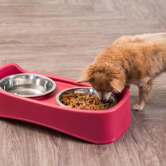 IRIS USA Elevated Dog Bowls, Dual Height 4.63" or 12.25" Made in USA, Black | Includes 2 Stainless Steel Bowls (64oz), Spill Guard, Height Adjustable, Non-Slip Feeder, Helps Reduce Neck Strain - Image 9