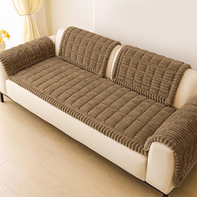 hyha Couch Cover for Dogs, Washable Non Slip Plush Flannel Sofa Protector | Thick Flannel, Anti-Slip Backing, Pet Hair & Scratch Protection, Fits Sofa & Loveseat (35.4" x 35.4") - Image 9