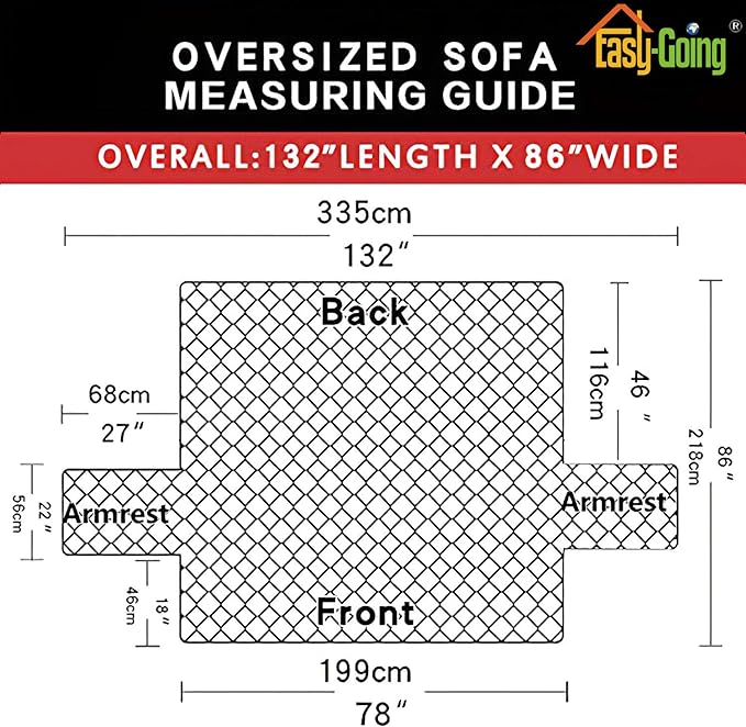 Easy-Going Reversible Couch Cover, 3 Cushion Sofa, X-Large, Pink/Beige | Machine Washable Slipcover For Dogs, Water Resistant Furniture Mat For Living Room, Non-Slip Sofa Cover, Pet Friendly - Image 6