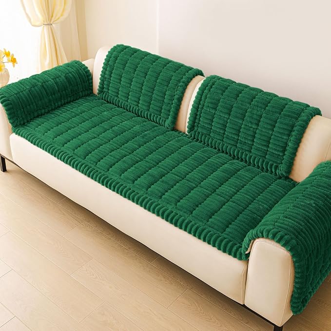 hyha Couch Cover for Dogs, Washable Non Slip Plush Flannel Sofa Protector | Thick Flannel, Anti-Slip Backing, Pet Hair & Scratch Protection, Fits Sofa & Loveseat (27.6" x 88") - Image 9