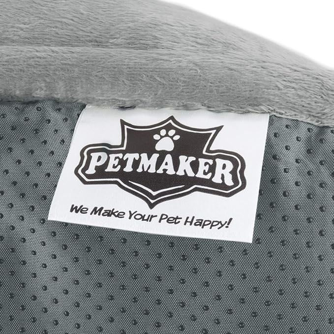 Couch Cover for Dogs - 35x35 Pet Furniture Protector with Memory Foam Neck Bolster, Quilted Fabric, and Water-Resistant Base Layer by PETMAKER (Gray) - Image 6