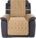 Ameritex Waterproof Nonslip Recliner Cover Stay in Place, Dog Chair Cover Furniture Protector, Ideal Recliner Slipcovers for Pets and Kids (Sand, 23") by Ameritex