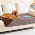 Smiry Waterproof Reversible Pet Couch Covers for Dogs | Pet Friendly, Soft Fabric, Washable Sofa Furniture Protector for Dogs Cat Kids, Checkered (30"x70", Greyish Brown/Brown) by Smiry
