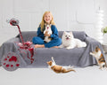 Loiion Cat Scratch Proof Furniture Protector Waterproof Sofa Cover 150"x71" | Pet-Friendly Couch Protector, Anti-Scratch & Anti-Slip Sofa Cover For Cats Dogs Kids, Machine Washable by Loiion