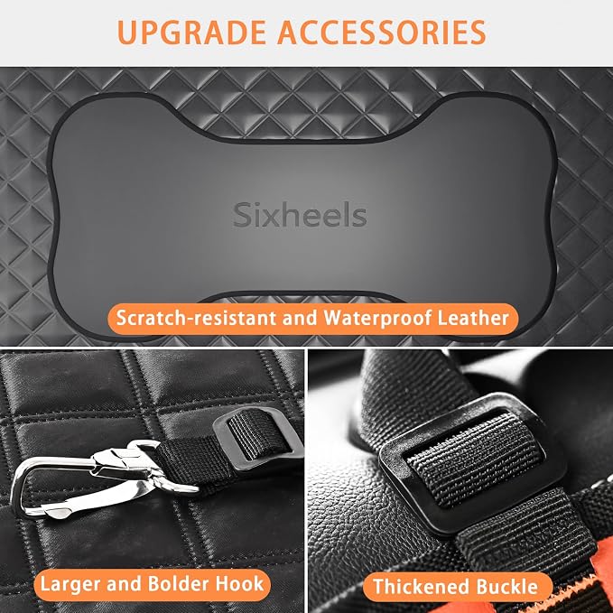 Car Back Seat Pet Cover for Dogs Back Seats Protector, Soft Inflatable Cushion Backseat Extender Comfortable Dog Hammock, Waterproof Dog Bed Rear Travel Accessories for Car,SUV,Truck - Image 4
