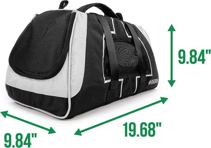 Sherpa Forma Frame Crash-Tested Travel Pet Carrier, Airline Approved & Guaranteed On Board - Black, Medium - Image 12
