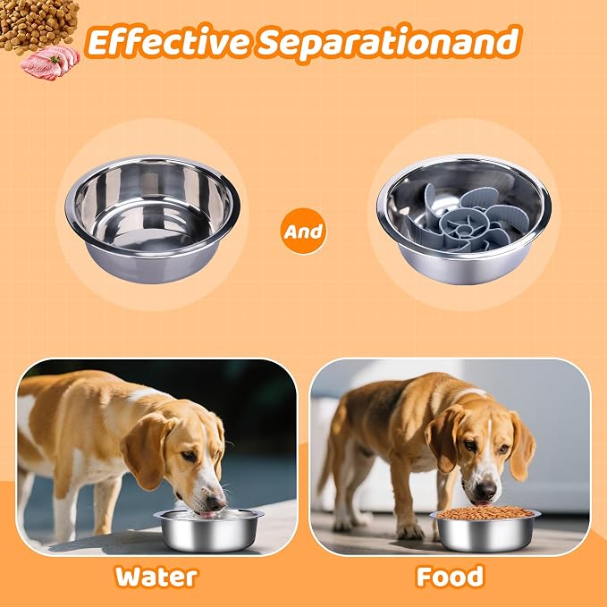 Elevated Adjustable Dog Bowl Feeding Stand, 3 Heights and Tiled Ajudst, Compatible with Moost Feeding Bowls, Great for Medium Large Dogs(Dog Food Bowl Stand 2 Pack) - Image 5