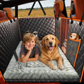 Dog Car Seat Cover for Back Seat with Bed Mat, Hard Bottom Dog Hammock | Extra Large Back seat Extender for Dogs, Waterproof, Anti Scratch, Safer, Easy to Use and Clean, Holds 450LBS by Unknown