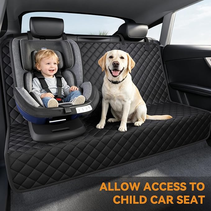 PETICON Waterproof Pet Bench Seat Covers for Midsize & Large SUVs | Toyota Tacoma/Jeep Grand Cherokee/Ford Explorer/Ranger/Chevrolet Colorado, Scratchproof Nonslip Durable Rear Seat Cover - Image 5
