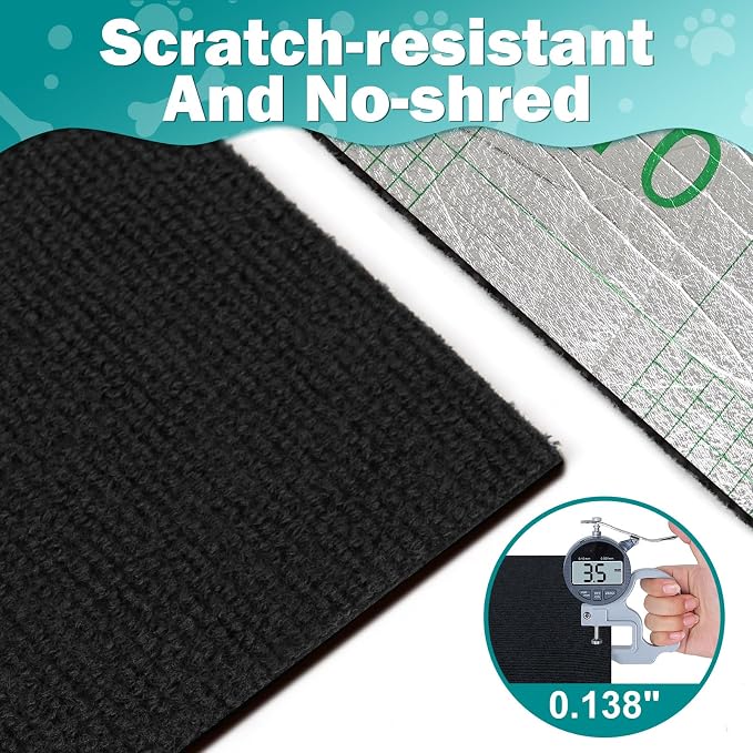 ENONCI 23.6x15.8 Cat Scratcher Mat, Self-Adhesive Cat Scratch Furniture Protector - Image 4