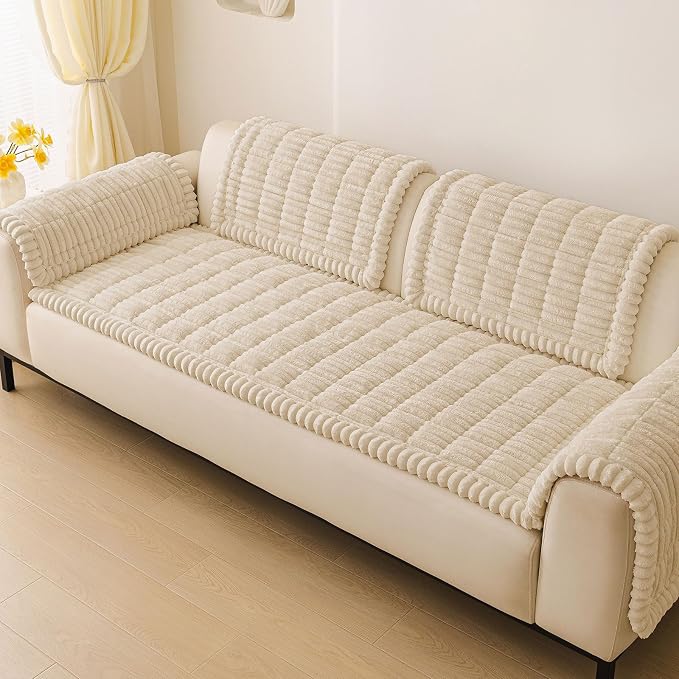 hyha Couch Cover for Dogs, Washable Non Slip Plush Flannel Sofa Protector | Thick Flannel, Anti-Slip Backing, Pet Hair & Scratch Protection, Fits Sofa & Loveseat (27.6" x 47") - Image 9