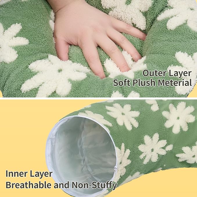 Pesen Cat Tunnel Bed with Soft Cushion for Indoor Cats and Kittens | Interactive Pet Toy Encourages Exploration, Supports Natural Instincts and Bonding for Cats, Small Dogs and Rabbits - Image 6