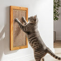 Large Cat Scratching Post for Indoor Cats - Wooden Sisal Cat Wall Scratcher, Vertical Floor or Wall Mounted Cat Scratch Pad, Furniture Protector for Adult Cats & Kittens by LSAIFATER