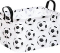 Rectangle Soccer Football Storage Basket | Gift Storage, Home Shelf Organizer Box, Clothes Laundry Hamper, Nursery Basket, With Handles by Unknown