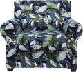 hyha Stretch Couch Covers, Chair/Sofa Covers, Armchair Slipcover for Dogs | Floral Pattern, Printed, 2 Pieces, Separate Couch Cushion Slipcover, Soft Chair Cover with Elastic Bottom for Pets (Armchair) by hyha