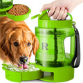 Portable Dog Water Bottle Bowl - 77 oz Travel Water Bowl Dispenser for Dogs Leak Proof, Suitable for Large Pet Drinking, A Must Have for Outdoor, Camping, Walking, Beach, Hunting Other Scenes （Green） by PETNF