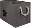 Bone Dry Pet Storage Collection Collapsible Bin, Small Rectangle, Gray by BoneDry